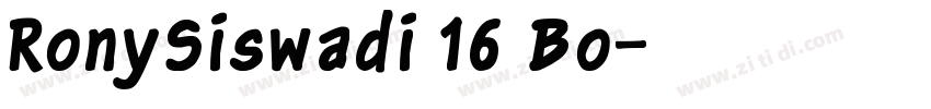 RonySiswadi 16 Bo字体转换